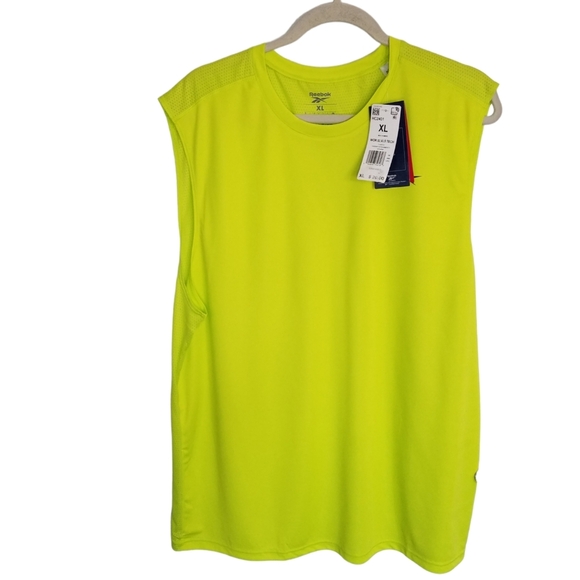 NWT Reebok Men's Sleeveless Tank Yellow  Size XL - Picture 1 of 10
